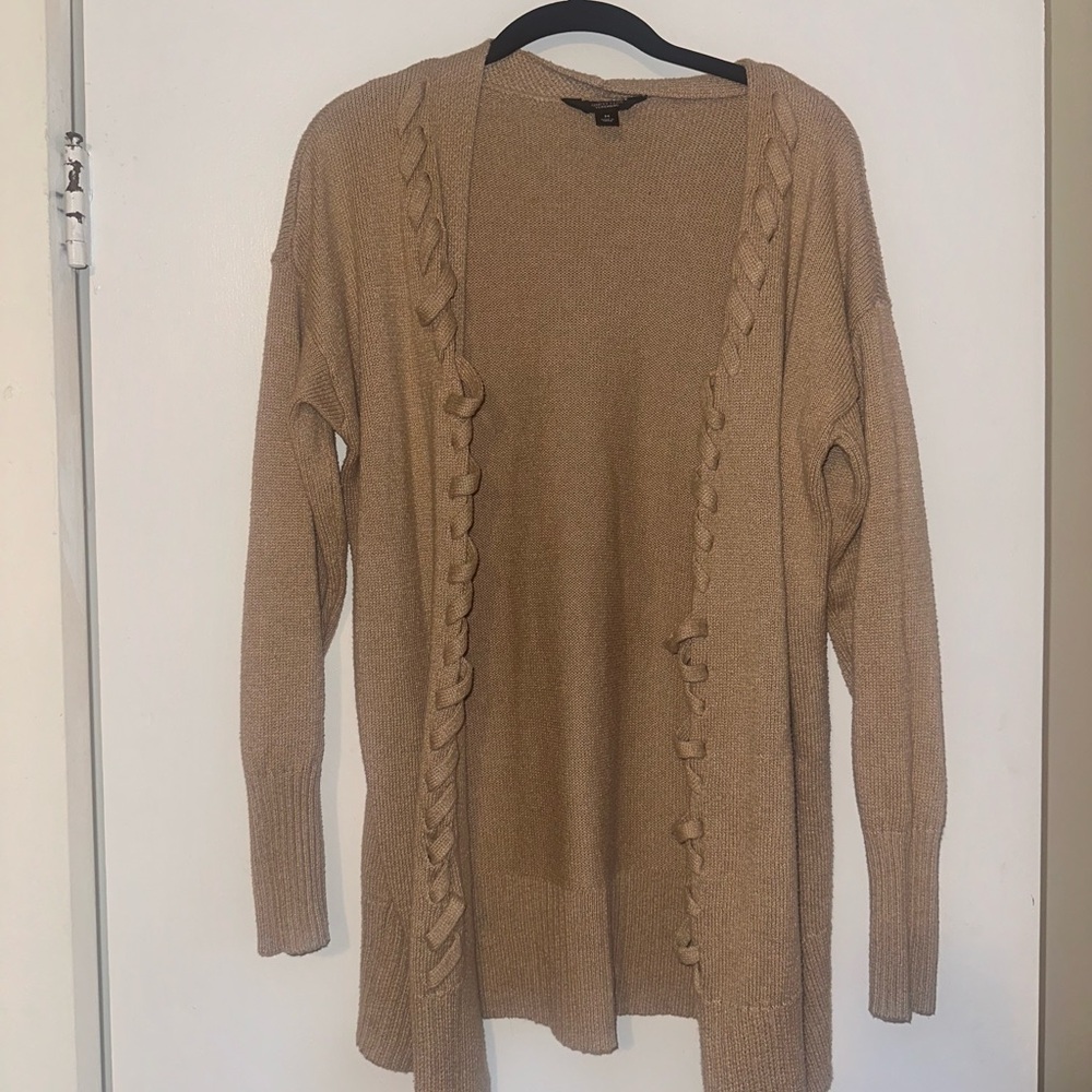 Women's Tan Sweater Cardigan